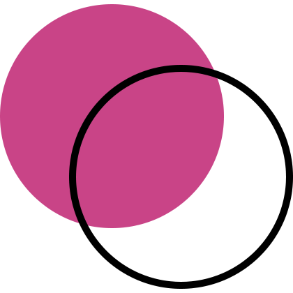 Deux cercles rose